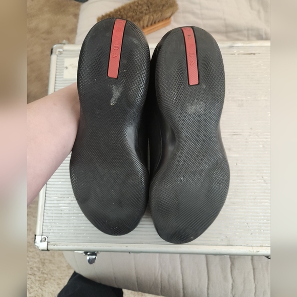 PRADA LEATHER LOAFERS - Picture 3 of 8